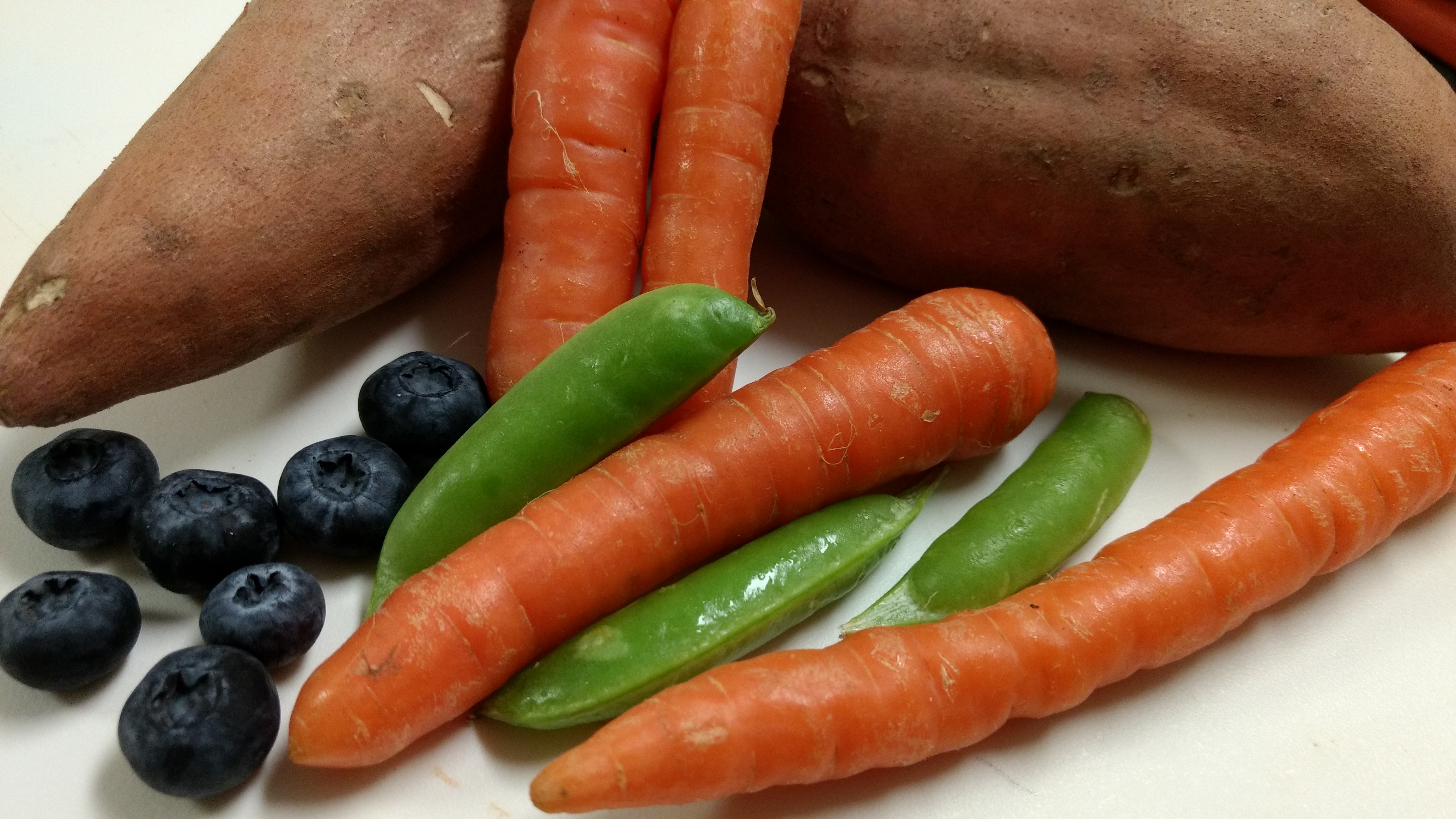 Sweet Potato Carrot Peas